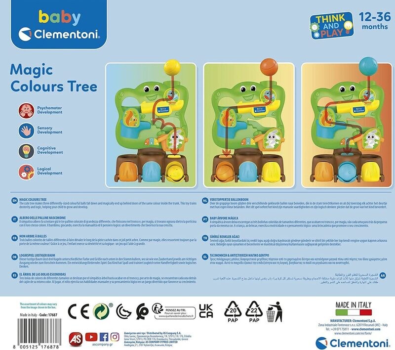 Clementoni Magic Colours Tree Albero delle Palline Nascondine 12-36 mesi