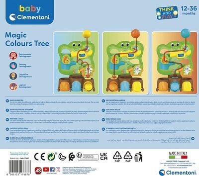 Clementoni Magic Colours Tree Albero delle Palline Nascondine 12-36 mesi