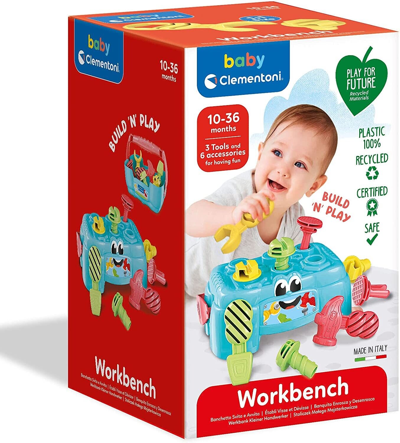 Clementoni Workbench Banchetto Svita e Avvita 10-36 mesi