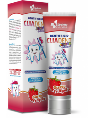 Budetta Farma Cliadent Junior 0-12 anni Dentifricio Fragola 75ml
