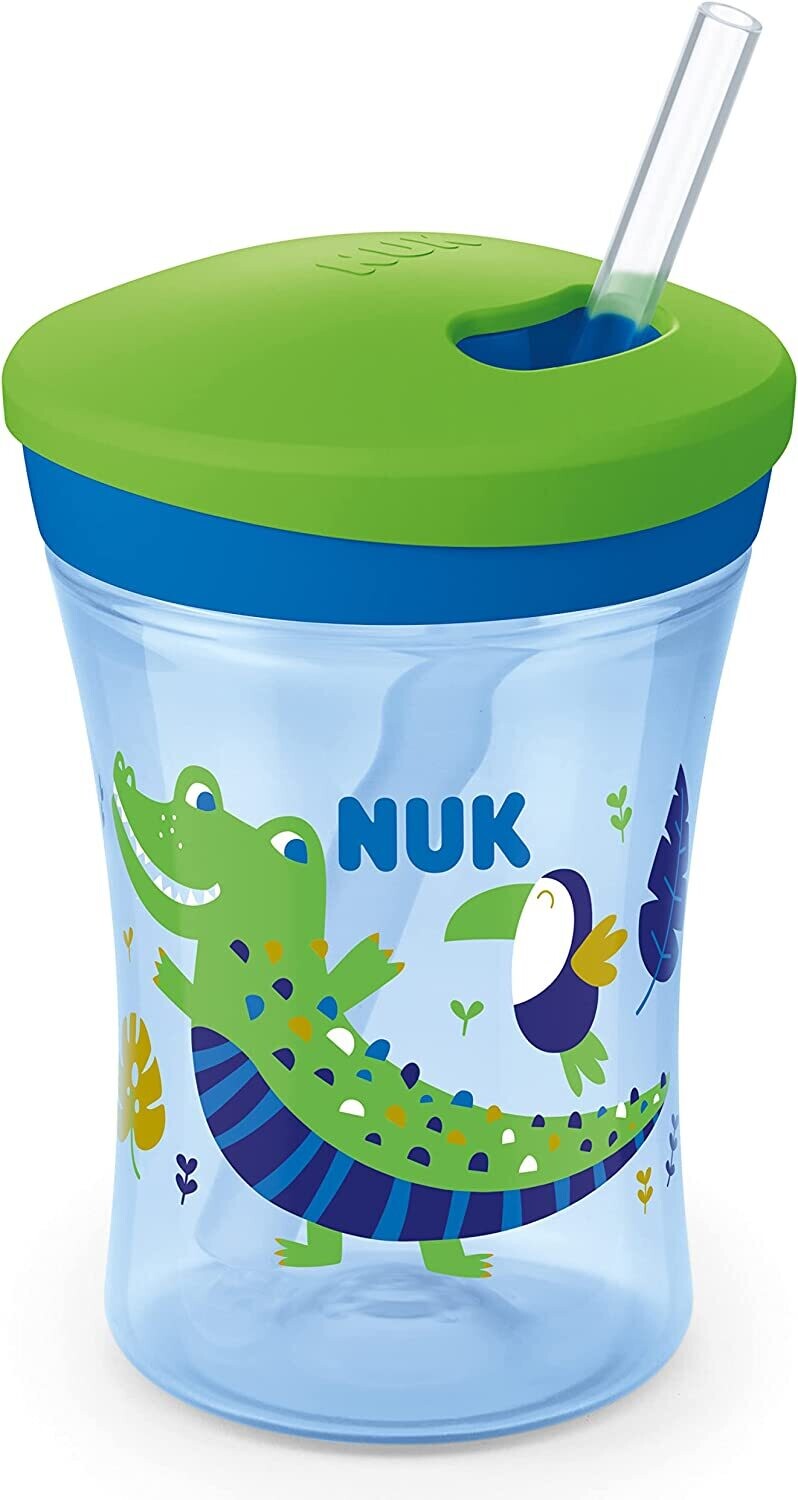 Nuk Tazza Action Cup 230ml Azzurro con Effetto Camaleonte 12+Mesi 1pz