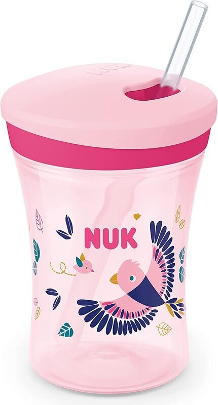 Nuk Tazza Action Cup 230ml Rosa con Effetto Camaleonte 12+Mesi 1pz