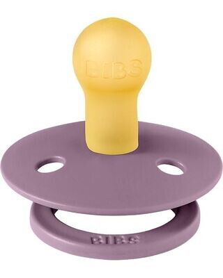 Bibs Colour Pacifier Set Succhietti 6+ Mesi Tettarella Rotonda in Gomma 2pz Mauve e Fossil Grey - Senza PBA, PVC e Fla