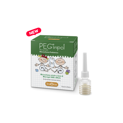 Buona Peginpol Macrogol 4000 Microclisma Pediatrico 6 PZ Monouso da 6 gr