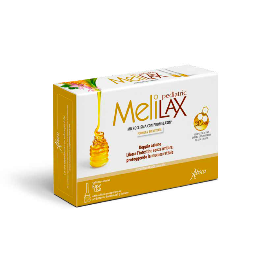 Melilax Pediatric Microclisma con  Promelaxin

6 pz monouso con copricannula da 5g