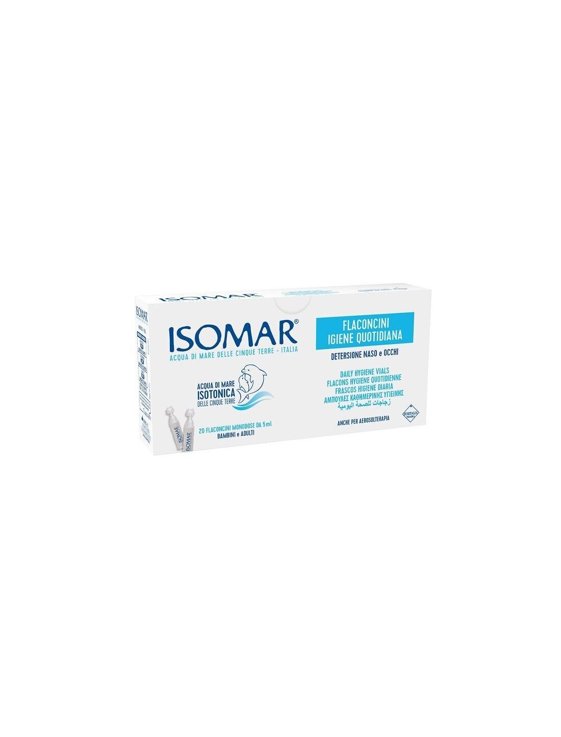 Isomar Naso e Occhi Soluzione Isotonica  Adulti e Bambini 20pz da 5ml