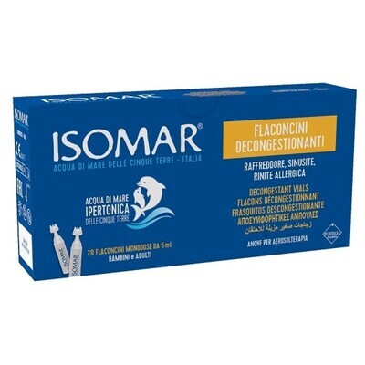 Isomar Naso Soluzione Ipertonica Adulti e Bambini 20 Flaconcini da 5ml