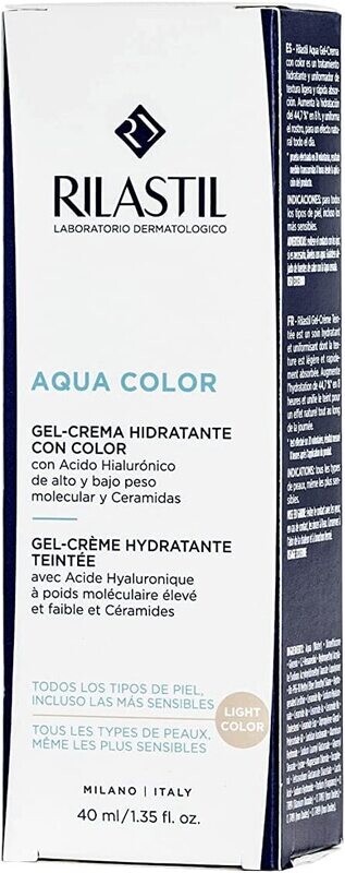 Rilastil Aqua Color Gel Crema Colorata Idratante 40ml Light Color