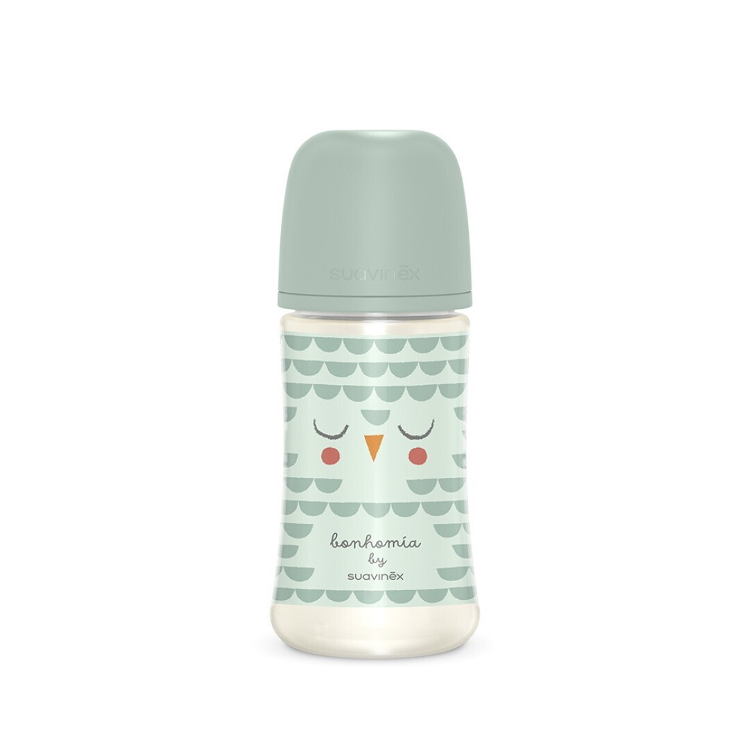 Suavinex Biberon Bonhomia Tettarella Simmetrica SX Pro Flusso Medio Verde 270ml