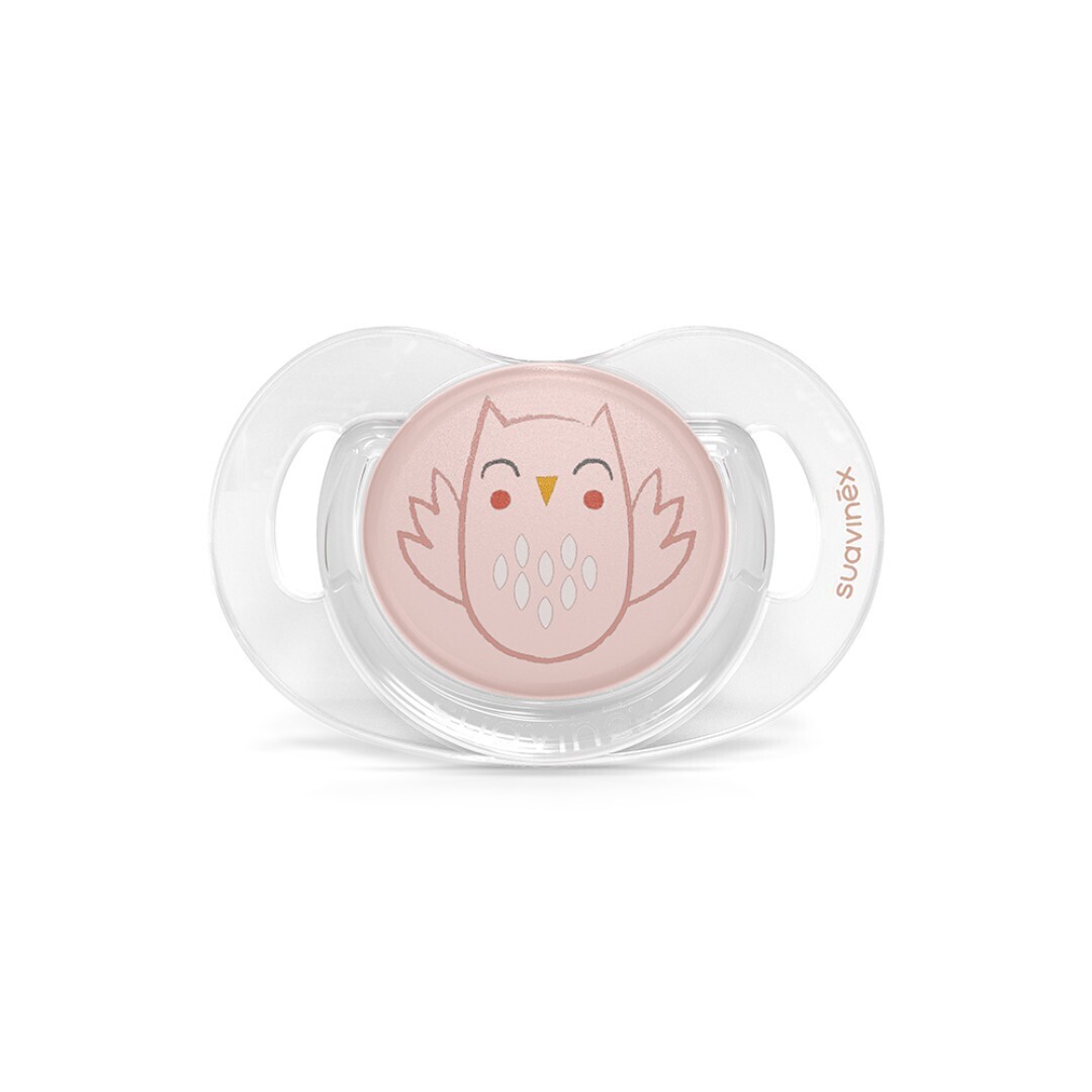 Suavinex Succhietto Bonhomia con Tettarella Simmetrica SX Pro 0-6 Mesi Rosa