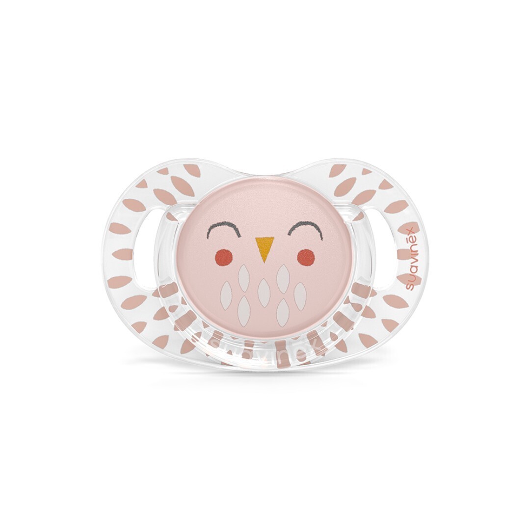 Suavinex Succhietto Bonhomia con Tettarella Simmetrica SX Pro +18 Mesi Rosa