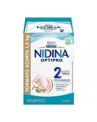 Nestle Latte Nidina 2 Optipro Polvere 1200 gr 2 Buste da 600 gr