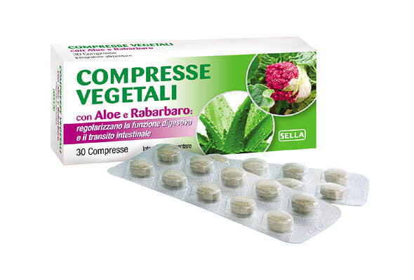 Sella Compresse Vegetali con Aloe e Rabarbaro 30 compresse