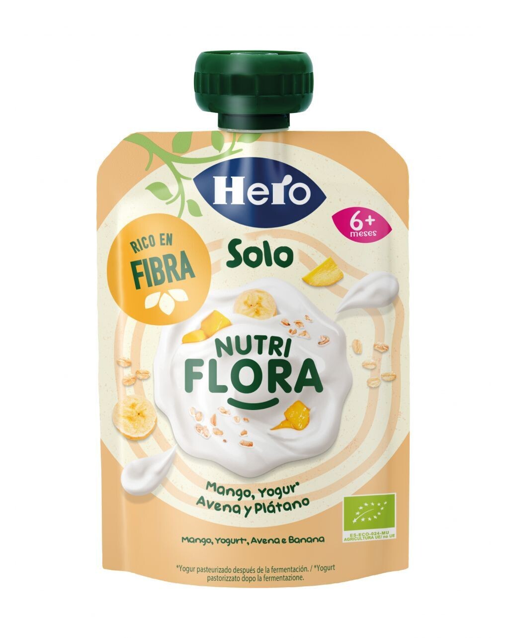 Hero Pouch Nutriflora Yogurt Mango Avena e Banana 100g