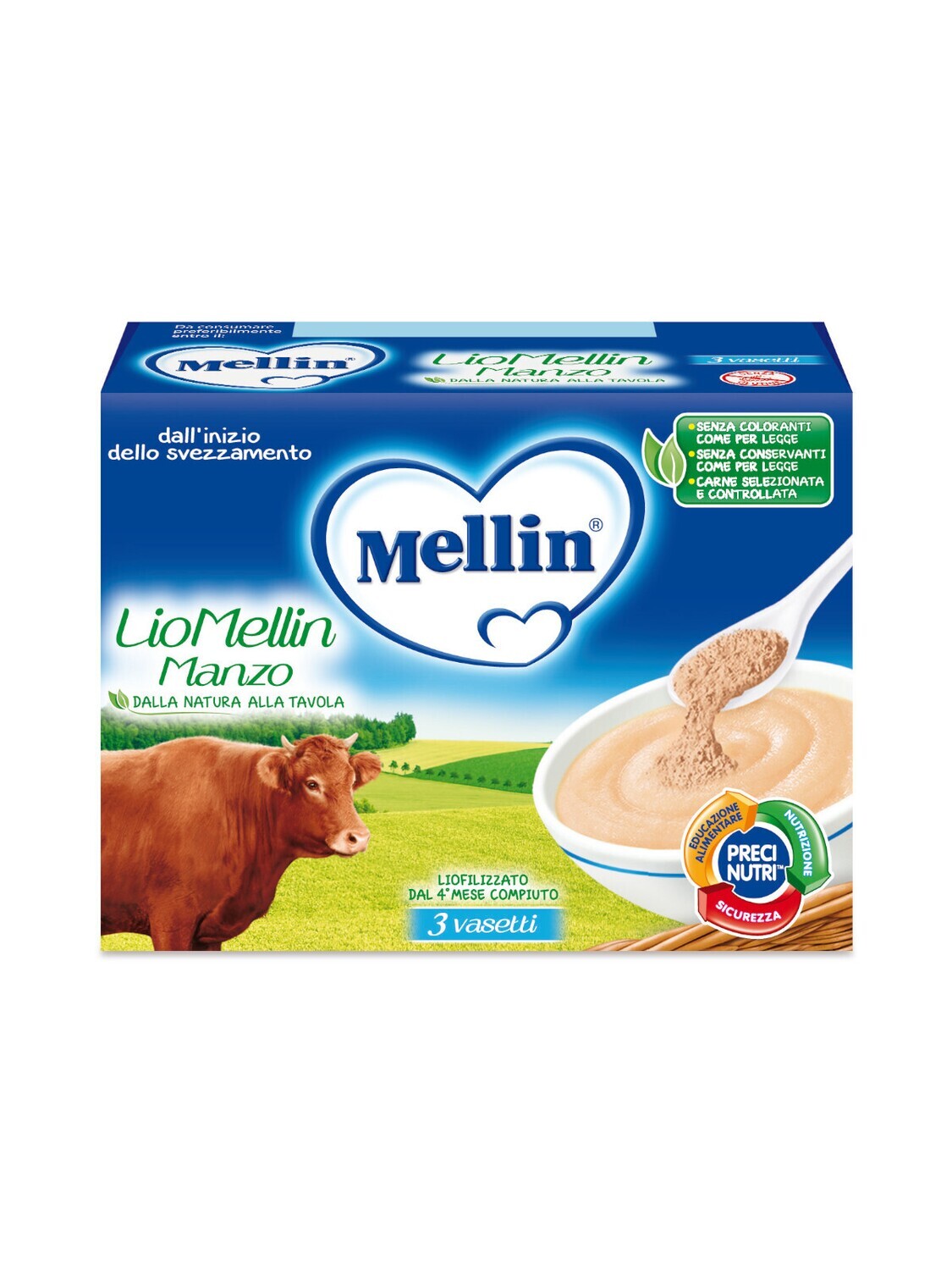 Mellin Liofilizzato Manzo 3x10g