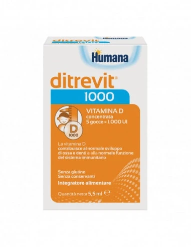 Humana Ditrevit 1000 Integratore Vitamina D Gocce 5,5 ml