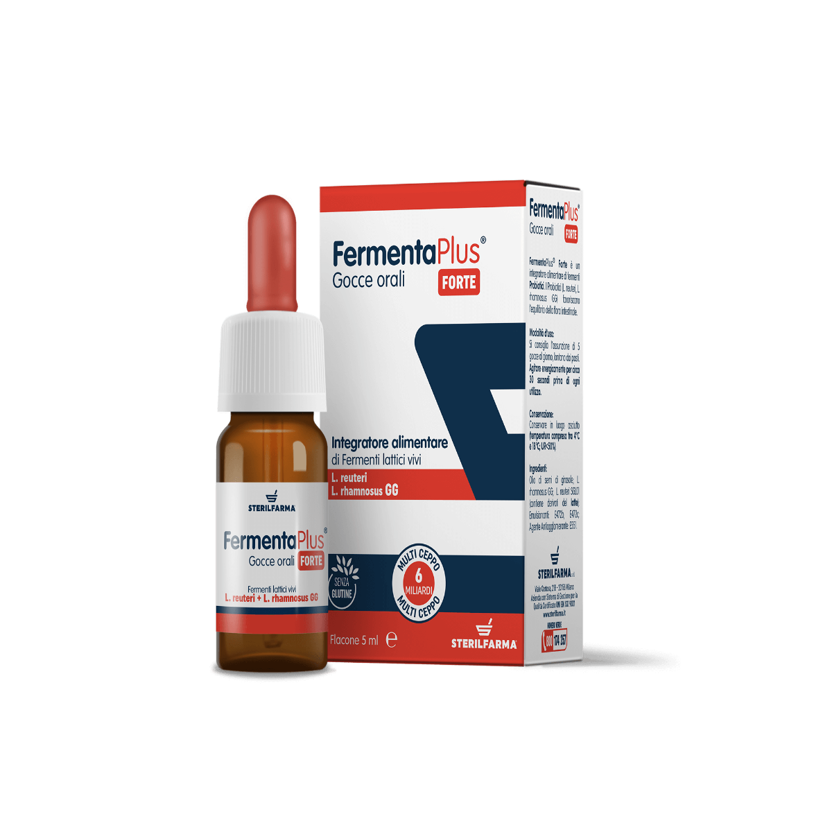 Sterilfarma Fermenta Plus Forte Gocce Flacone da 5ml