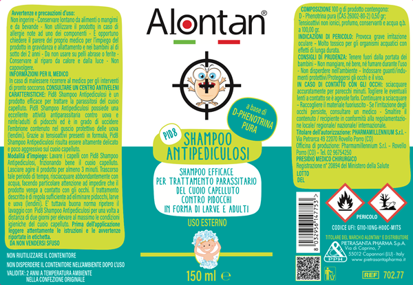 Alontan Pid8 Shampoo Antipediculosi Flacone da 150ml
