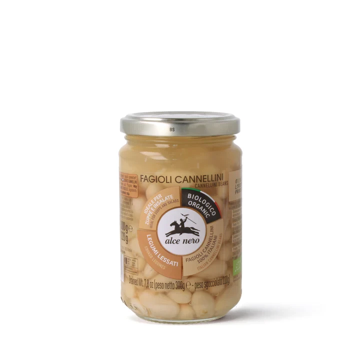 Alce Nero Legumi Fagioli Cannellini Lessati 300g