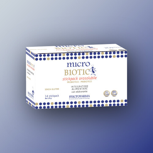 Microfarma Micro Biotic Integratore Probiotico e Prebiotico da 14 stickpack da 1,5g