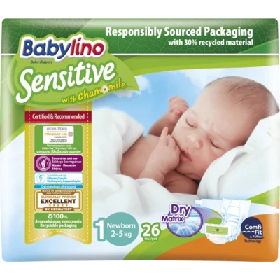 Babylino Pannolino Sensitive N1 2-5Kg pz26