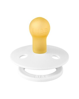Bibs Colour Set Succhietti Verde Acqua e Bianco 6+ Mesi Tettarella Rotonda in Gomma 2pz