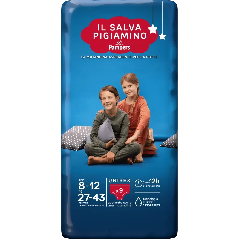 Pampers Salvapigiamino 8-12 Anni 27-43 kg da 9pz