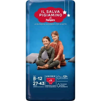 Pampers Salvapigiamino 8-12 Anni 27-43 kg da 9pz