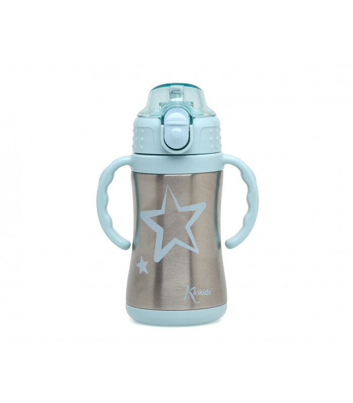 Kiokids Tazza Termica Azzurro Apprendimento Acciao 280ml