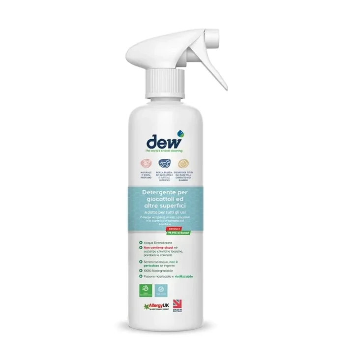 Dew Detergente per Giocatoli e Superficie  100% Naturale 500ml