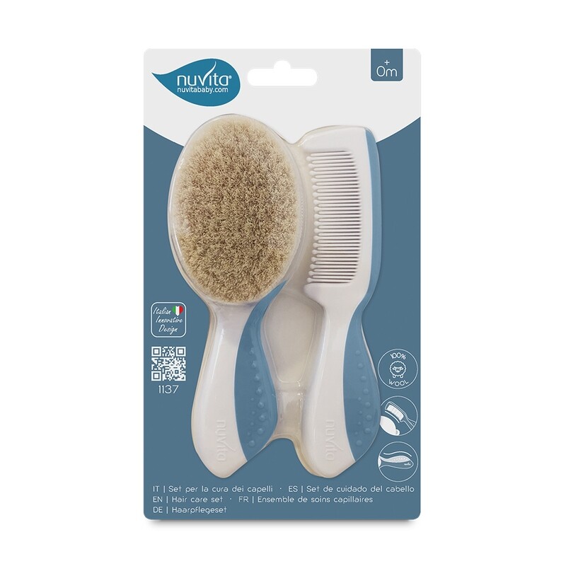 Nuvita Set Pettine e Spazzola Power Blue