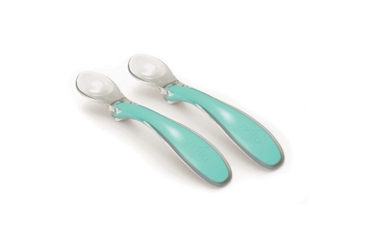 Nuvita Set Cucchiai in Silicone Verde 0m+