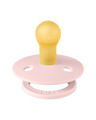 Bibs Colour Pacifier Set Succhietti Rosa e Lilla Chiaro 0+ Mesi Tettarella Rotonda in Gomma 2pz
