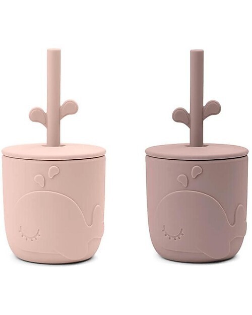 Done By Deer
Set 2 Tazze con Tappo e Cannuccia Peekaboo Cipra 100% Silicone Alimentare
