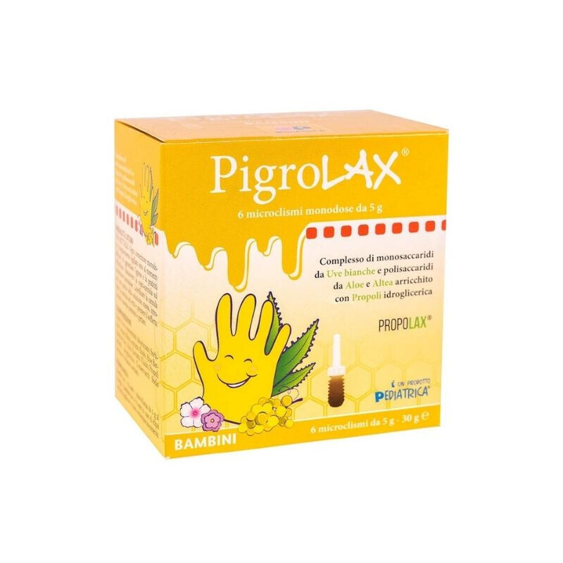 Pediatrica Pigrolax Bambini Microclismi 6 monodose da 50g