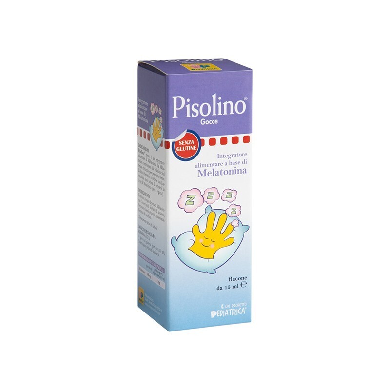 Pediatrica Pisolino Gocce Integratore Alimentare di Melatonina. Flacone da 15 ml con Contagocce.