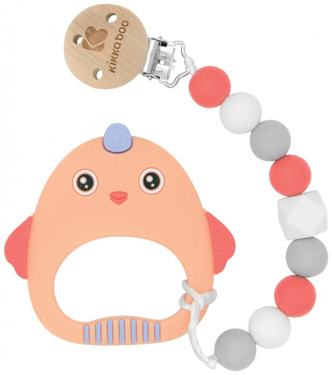 Kikka Boo Clip per Succhietto con Massaggiagengive in silicone