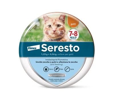 Seresto Collare Antiparassitario per Gatti fino a 7-8 mesi di Protezione 38 cm