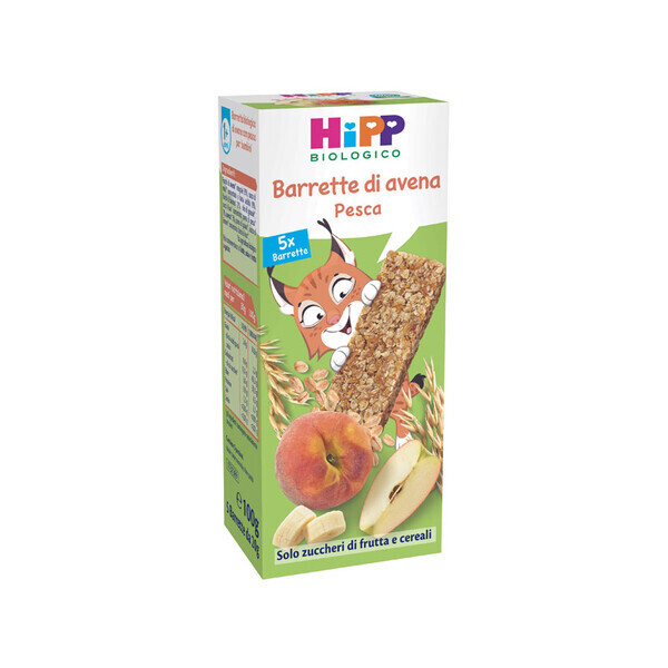 Hipp Barretta di Avena Pesca 5 pz da 20g