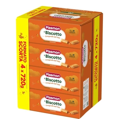 Plasmon Biscotto Formato Scorta 4x720gr