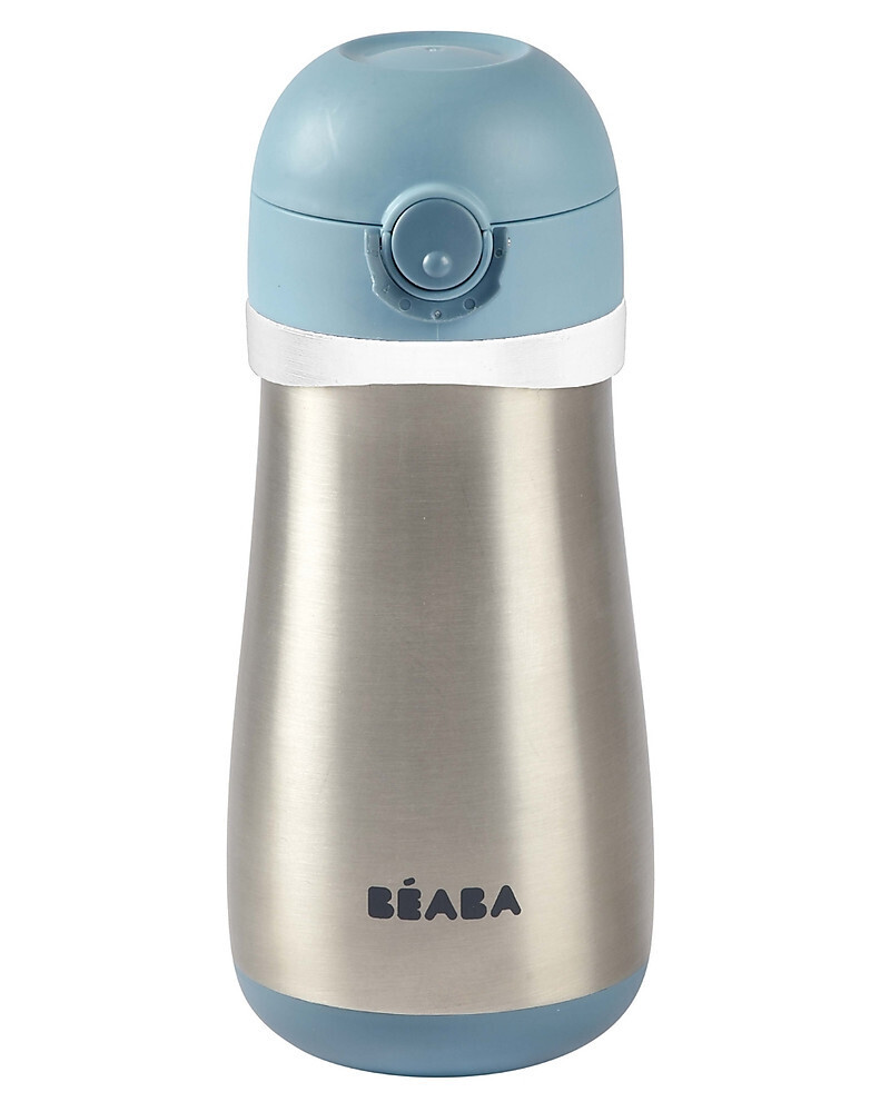Beaba Tazza Termica in Acciaio Inossidabile con Manico - 350 ml - Blu Marino