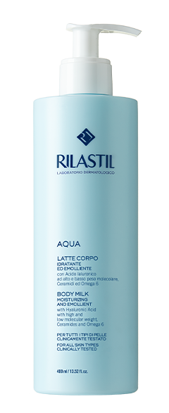 Rilastil Aqua Latte Corpo Idratante ed Emolliente 400ml