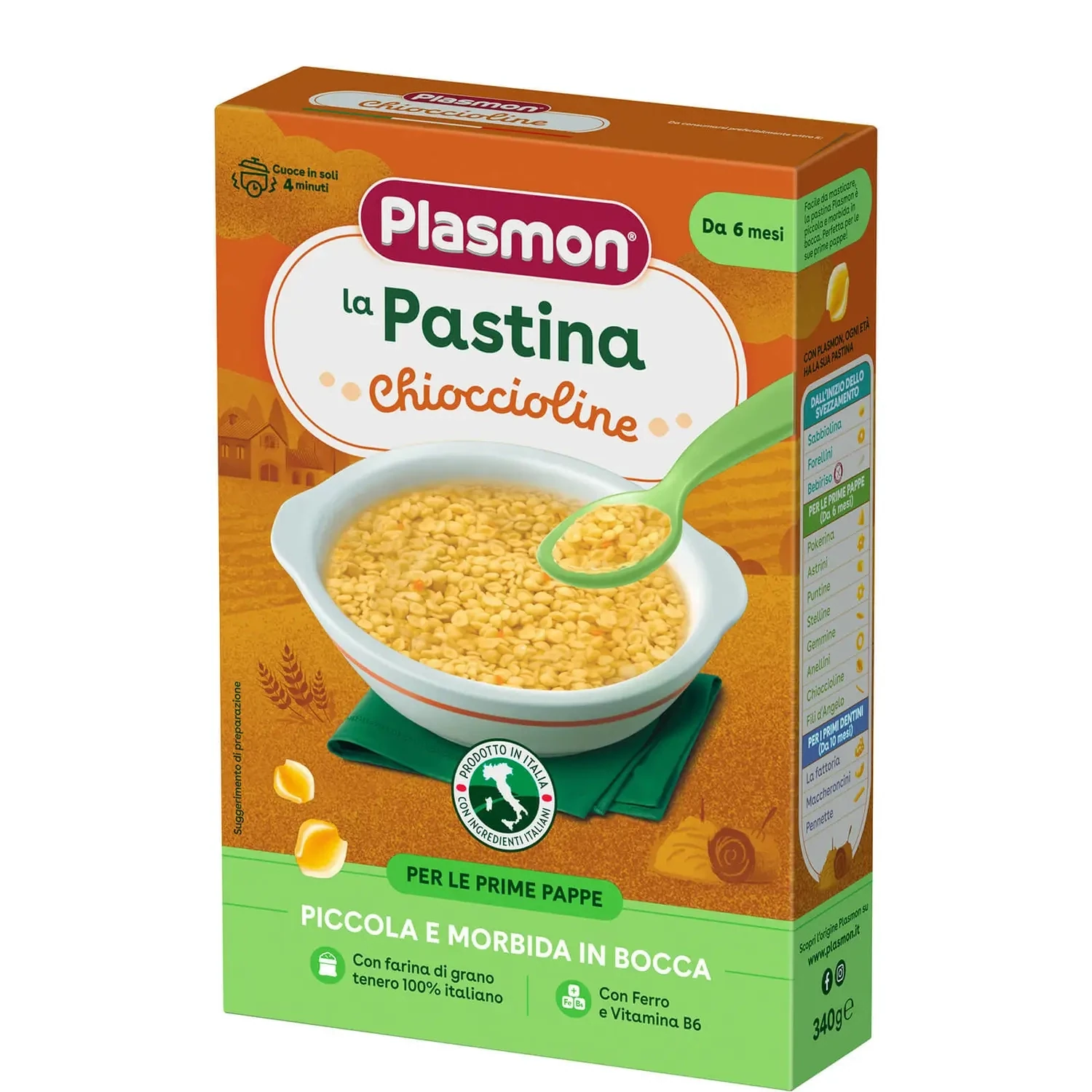 Plasmon Pastina Chioccioline 340g