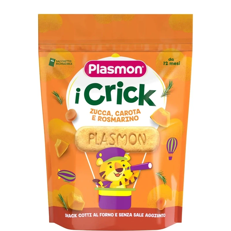 Plasmon Biscotto Crick Zucca Carota Rosmarino 100g