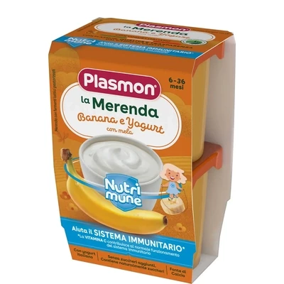 Plasmon Merenda Banana Yogurt 2x120g