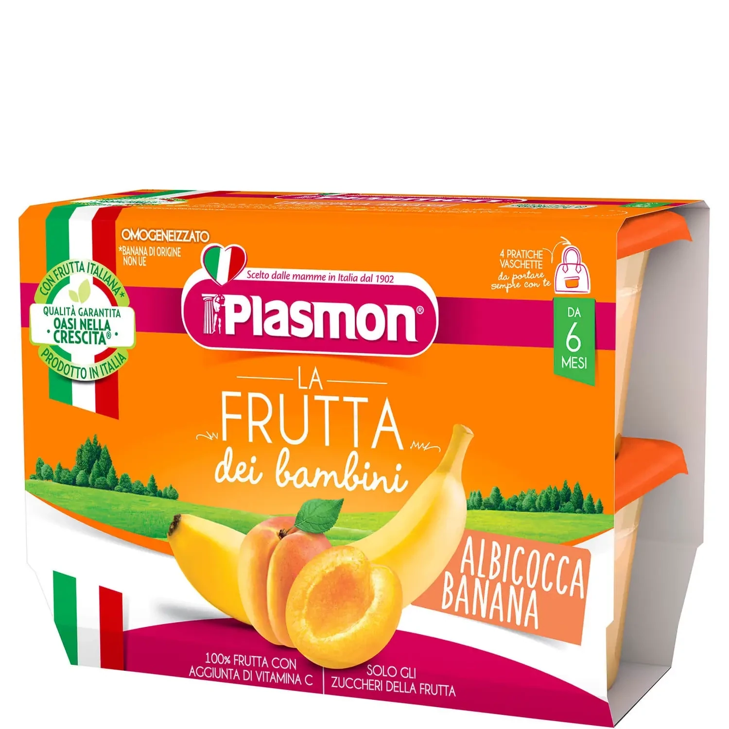 Plasmon Sapori di Natura Albicocca Banana 4x100g