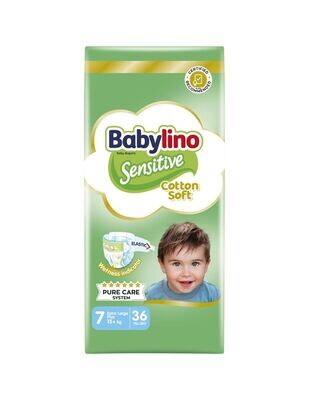 Babylino Pannolino Sensitive Doppio N7 15+ Kg pz36