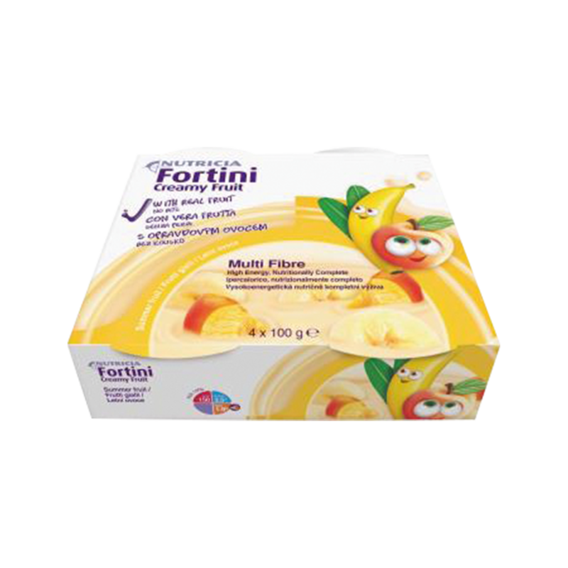 Nutricia Fortini Creamy Multi Fibre Frutti Gialli  4 Coppette da 100 g