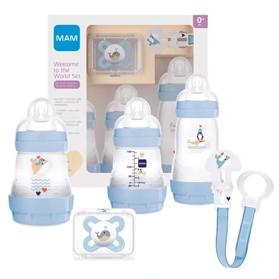 Mam Welcome To The World Set Regalo Azzurro 1pz