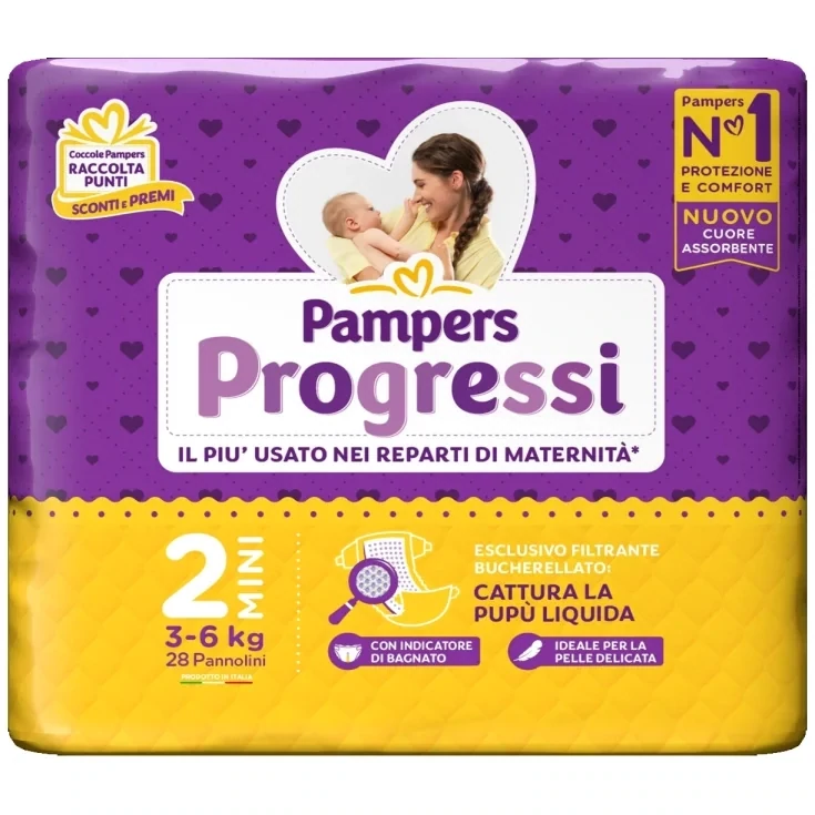 Pampers Pannolino Progressi Mini 3-6 kg da 28pz